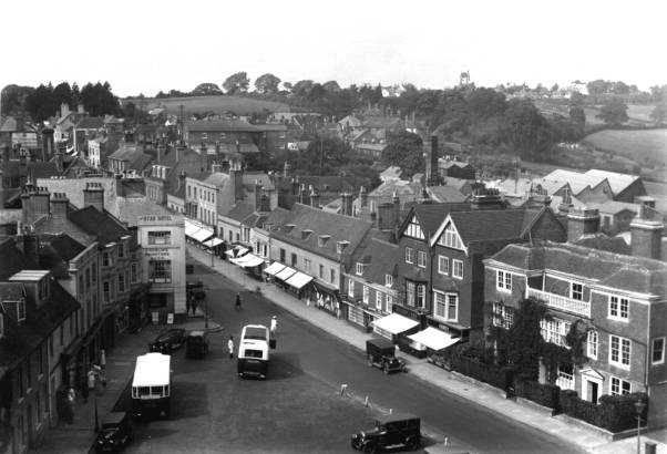 Battle Town photographed from the Gateway Tower