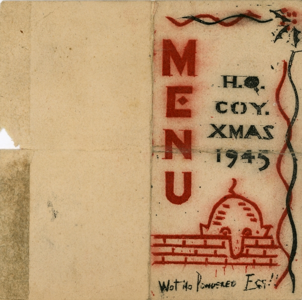 Xmas menu 1945