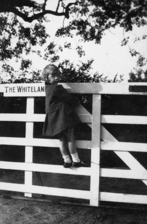 A young Ivor at the lodge